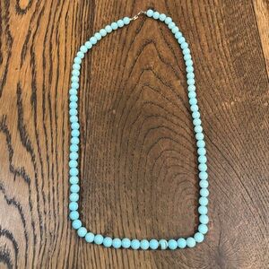 Elegant Blue Beaded Necklace